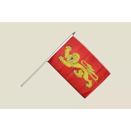 AQUITAINE - Drapeau 30x45 cm sur Hampe en Bois