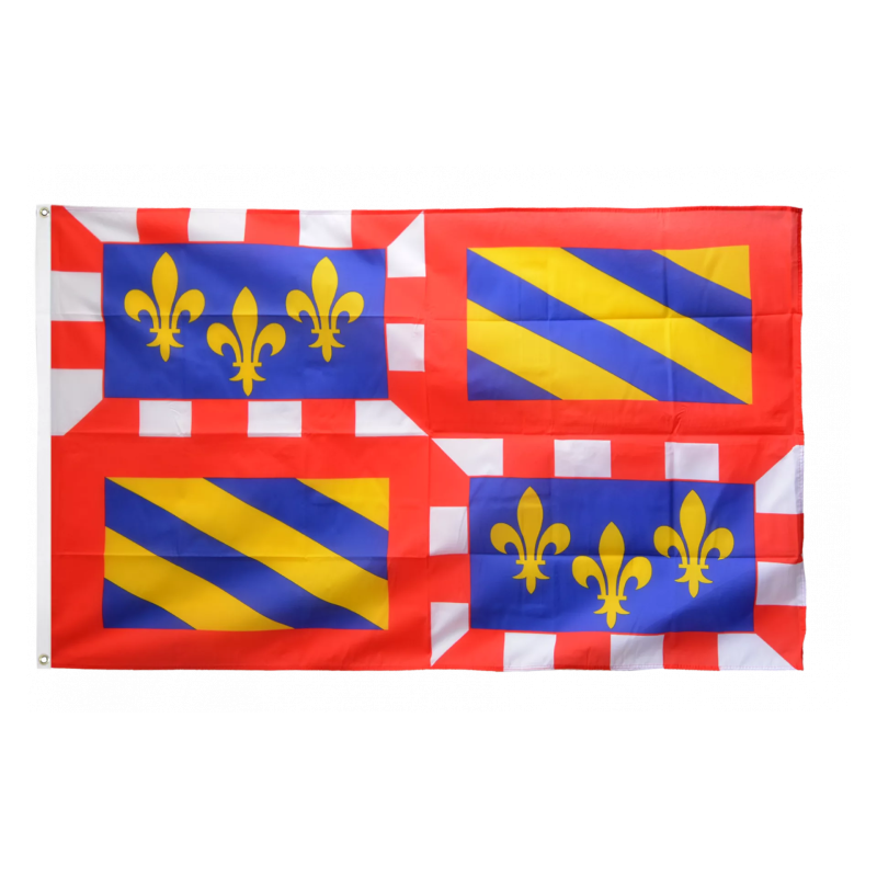 BOURGOGNE - Drapeau 60x90cm avec Oeillets