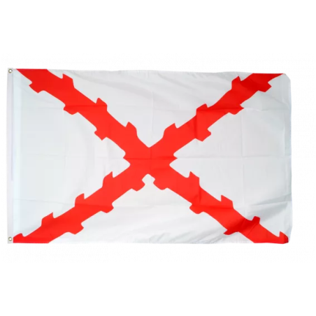 BOURGOGNE - Drapeau 90x150cm Croix de Bourgogne avec Oeillets