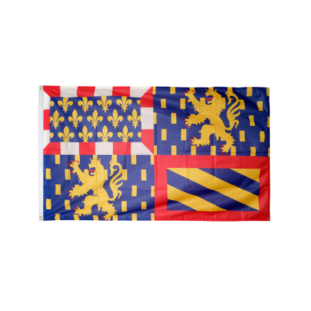 BOURGOGNE-FRANCHE COMTE Drapeau 90x150cm avec 2 Oeillets