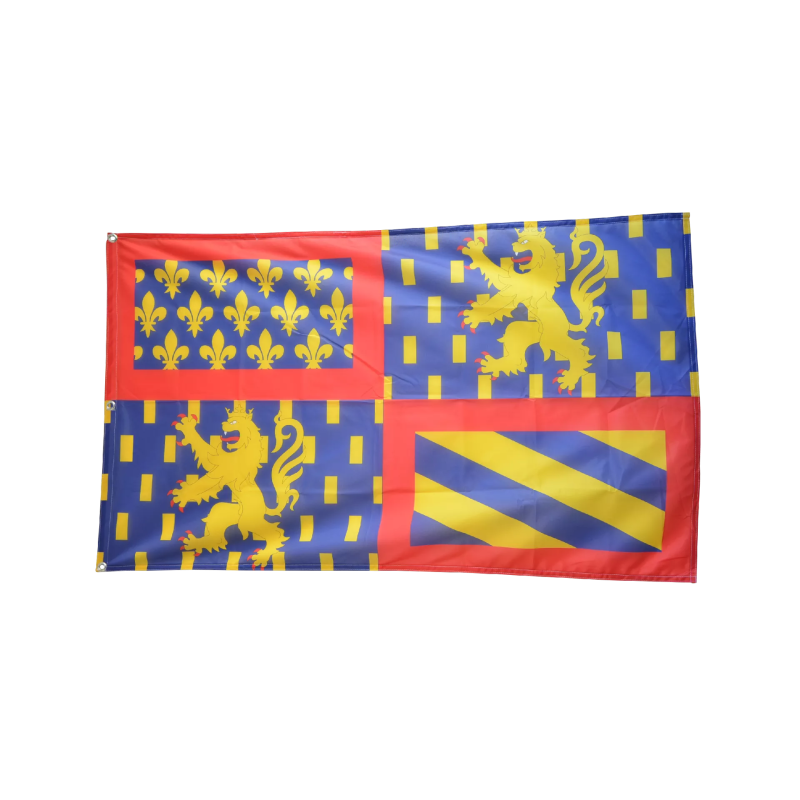 BOURGOGNE-FRANCHE COMTE Drapeau 150x250cm avec 3 Oeillets