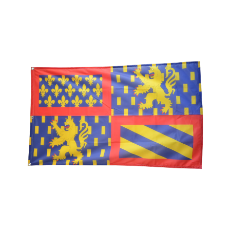 BOURGOGNE-FRANCHE COMTE Drapeau 150x250cm avec 3 Oeillets