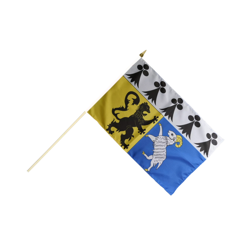 BRETAGNE Dept Finistère - Drapeau 30x45cm avec Hampe Bois