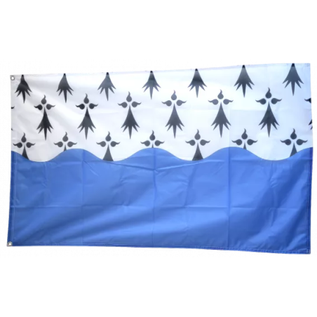 BRETAGNE Dept Morbihan - Drapeau 90x150cm avec Oeillets