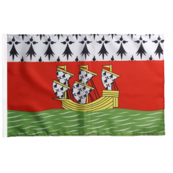 BRETAGNE Nantes - Drapeau 30x45cm avec Ourlet