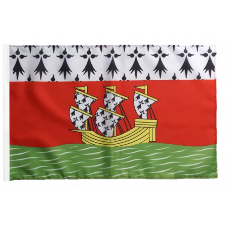 BRETAGNE Nantes - Drapeau 30x45cm avec Ourlet