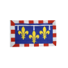 CENTRE Région - Drapeau 150x250cm avec 3 Oeillets