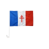 CROIX DE LORRAINE - Drapeau pour Voiture 30x40 cm