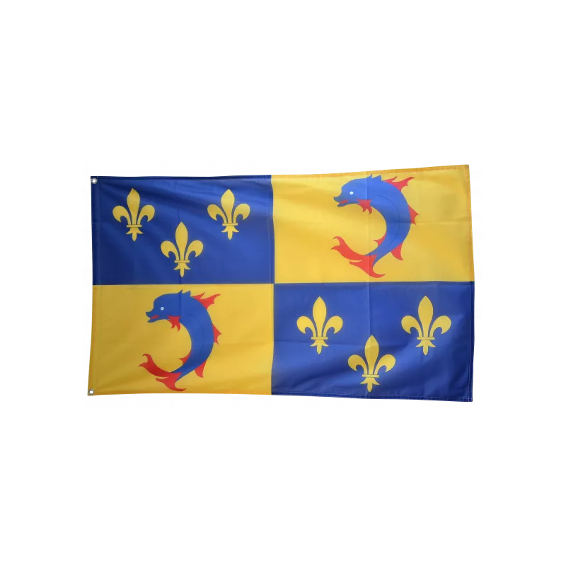 DAUPHINE - Drapeau de Balcon 90x150 cm avec 2 Oeillets