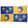 DAUPHINE - Drapeau de Balcon 90x150 cm avec 2 Oeillets