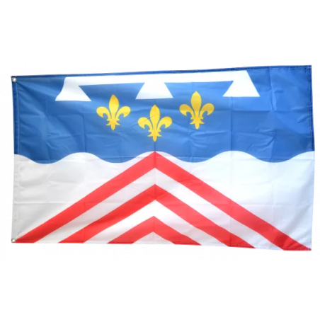 EURE et LOIR - Drapeau 90x150 cm avec 2 Oeillets