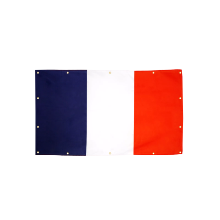 FRANCE - Drapeau 270x450 cm avec 14 Oeillets pour Balcon, estrade, etc..