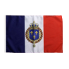 FRANCE - Drapeau Royal Taille: 30x45cm avec Ourlet pour hampe.