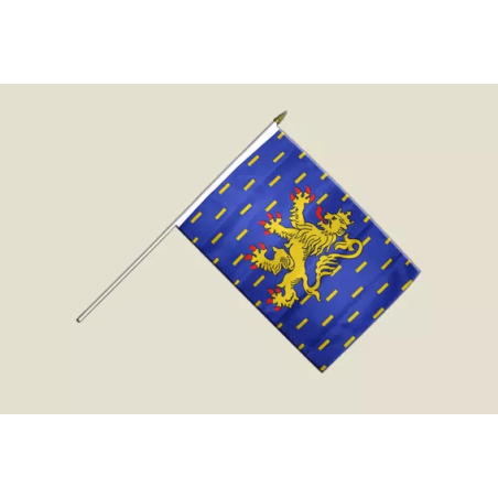 Drapeau de la Franche-Comté 30x45cm Hampe en Bois