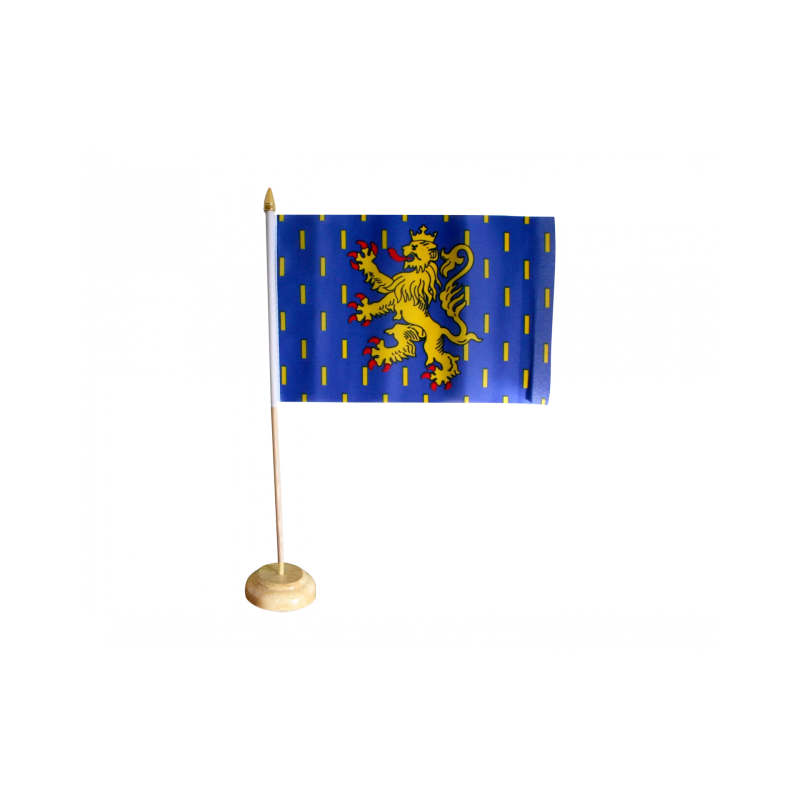 Drapeau de  Table de la Franche-Comté Hampe Bois