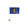 Drapeau de  Table de la Franche-Comté Hampe Bois