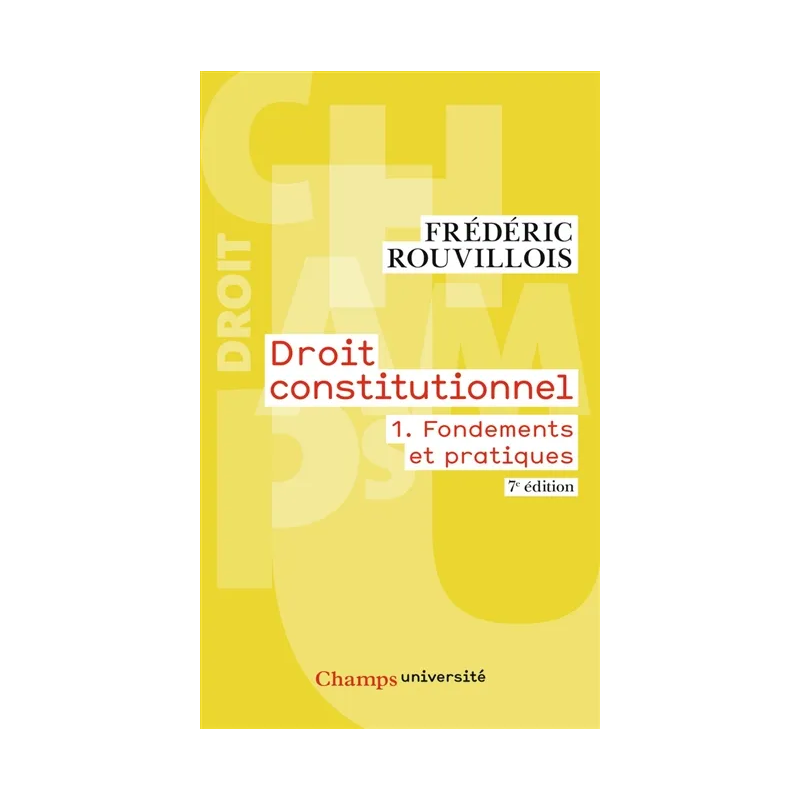 Droit constitutionnel. Vol. 1