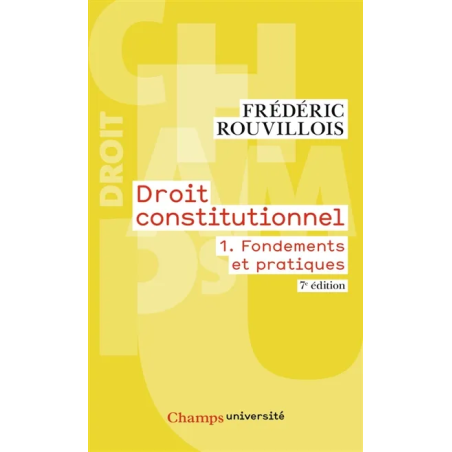 Droit constitutionnel. Vol. 1